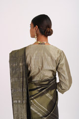 Olive Green Silk Sareeuntitled (10 of 10)